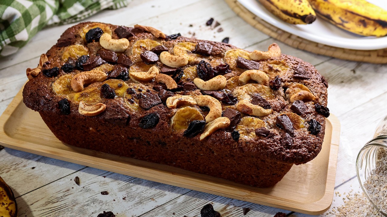 BOLO FIT DE BANANA COM AVEIA - FEITO ASSIM VOC&Ecirc; NUNCA VIU