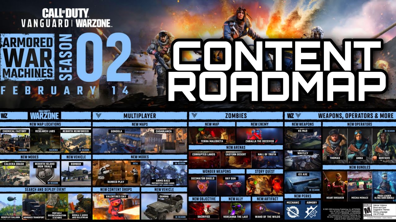 Vanguard & Warzone SEASON TWO CONTENT ROADMAP! (Terra Maledicta, New Wonder Weapon, & More)