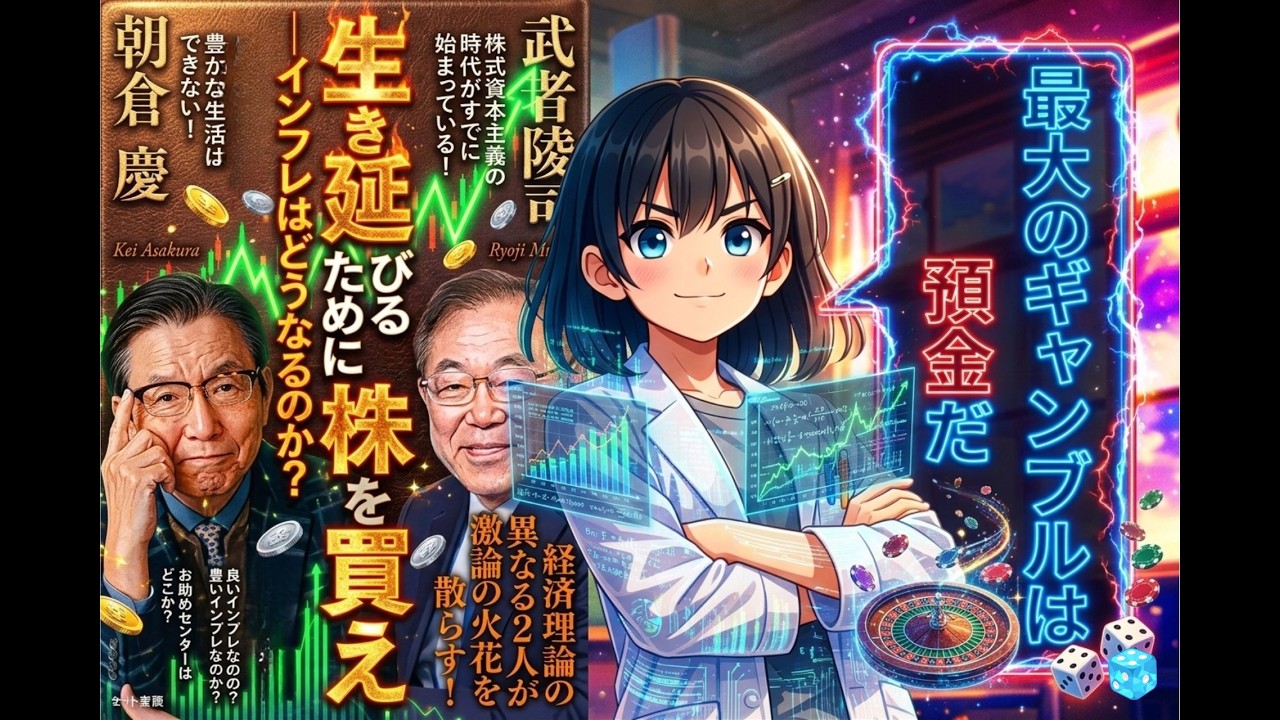 [本要約]生き延びるために株を買えーインフレはどうなるのか？『武者 陵司』『朝倉慶』初心者でもわかる日本株【円安】【日経平均】