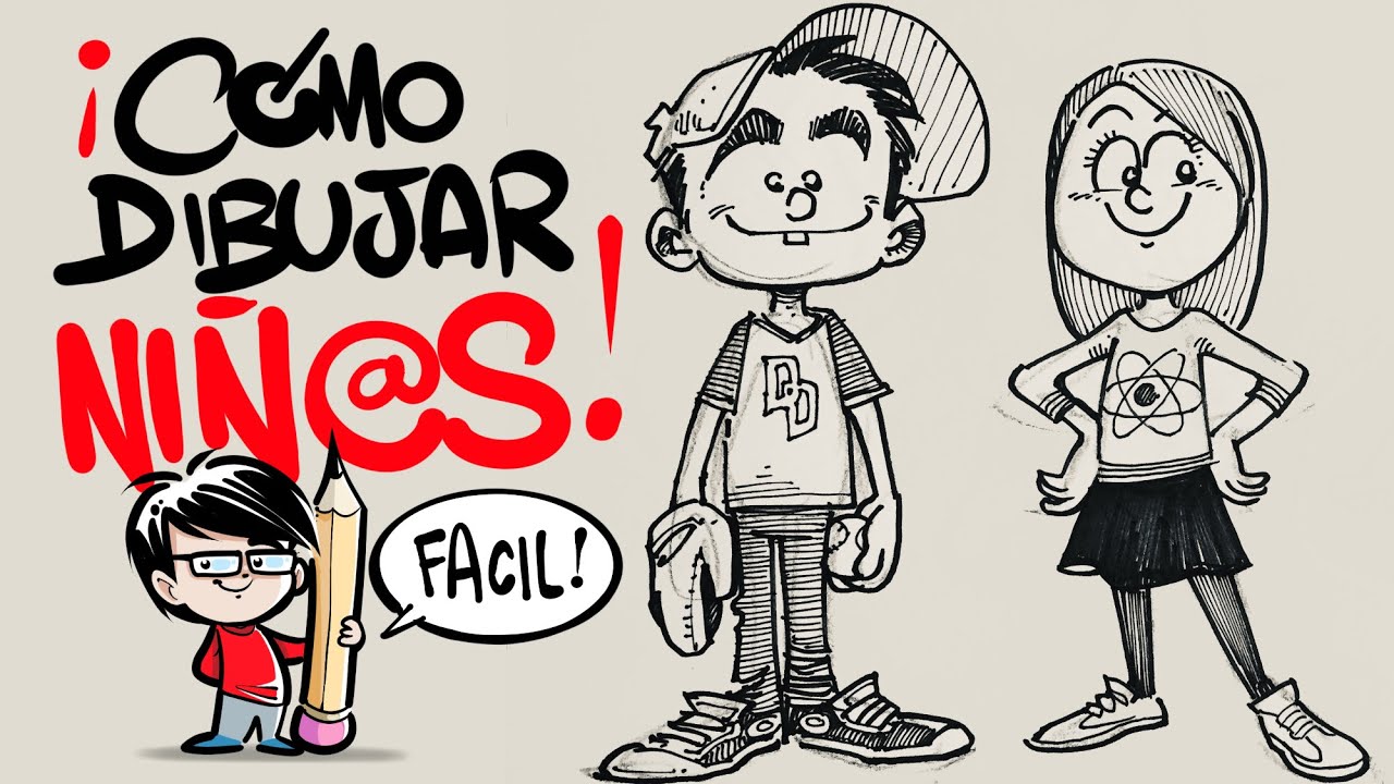 Como DIBUJAR NIÑOS fácilmente