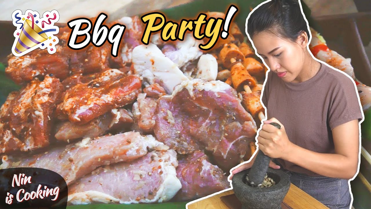 I had a BBQ Party for my birthday! 🔥🥩