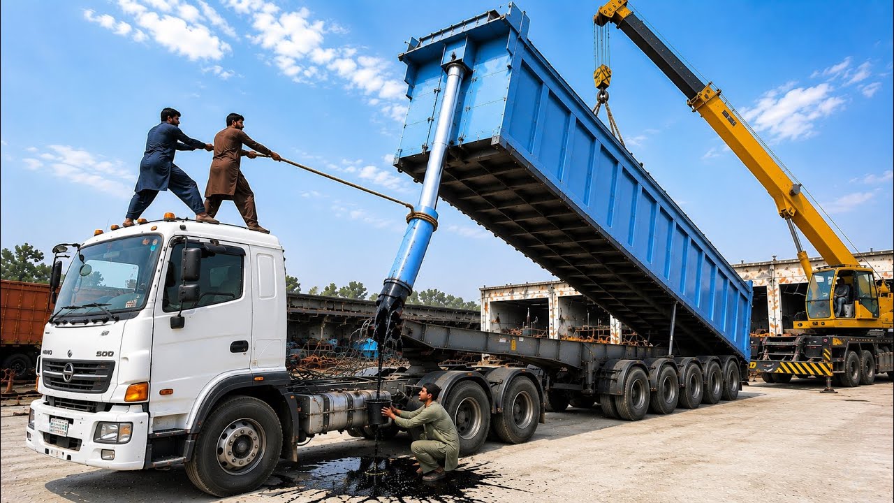 The Hydraulic Jack Bent Beyond Repair&hellip; But Pakistani Mechanics Did the Impossible!