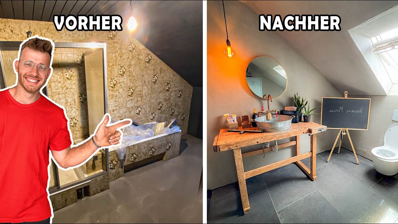 Aus dem Oma-Bad wird ein DIY-Werkstatt-Badezimmer
