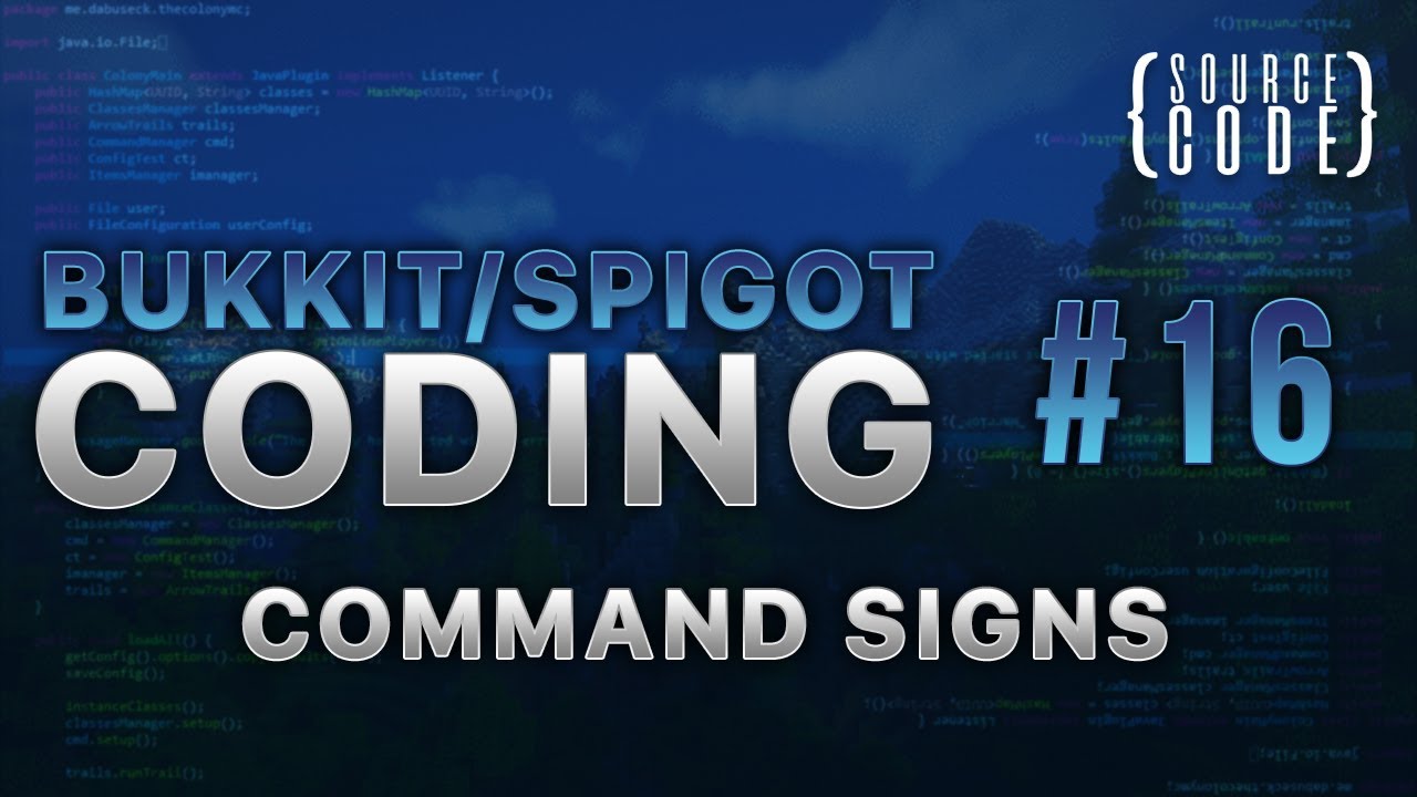 Bukkit Coding - Command Signs - Episode 16
