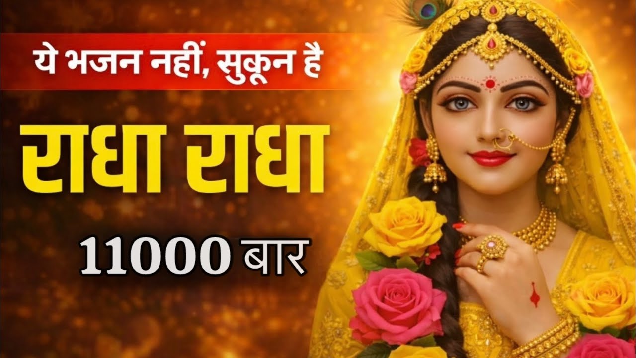 अखंड श्री राधा नाम जाप 11000 बार | shri Radha Naam jaap 11000 times Radha Radha Dhun | bhaktiprem78 