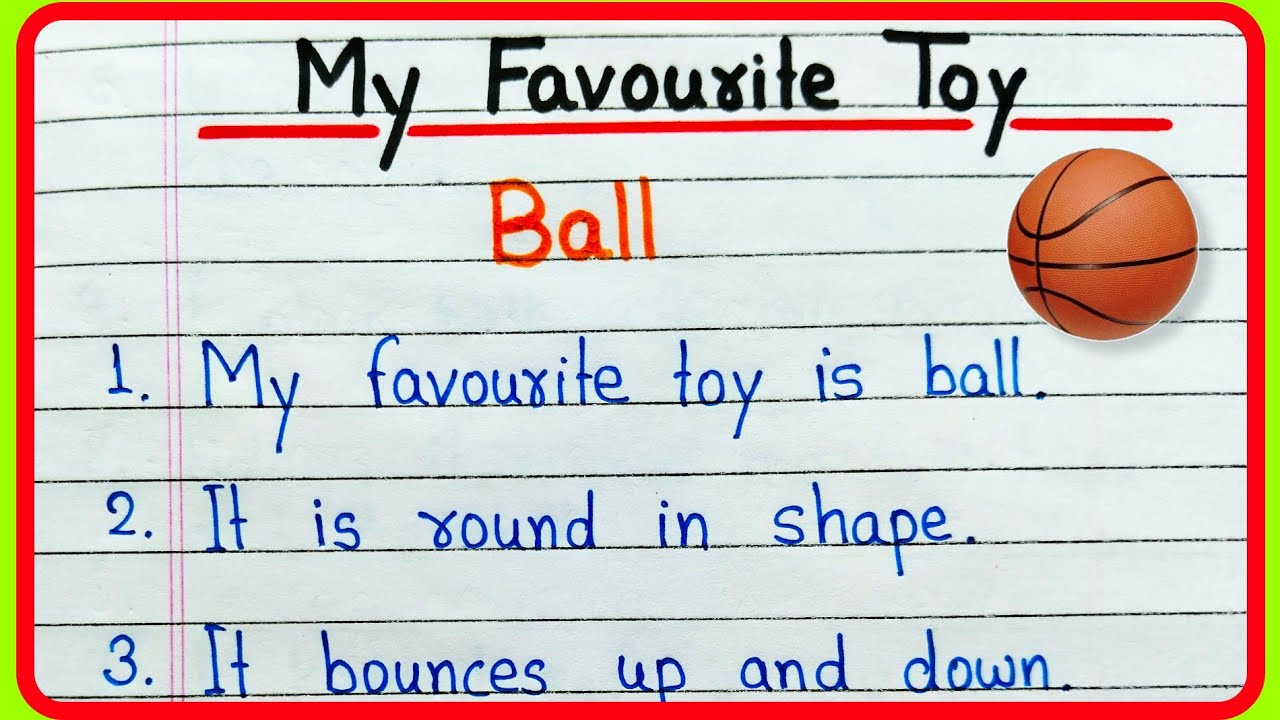 My favourite toy Ball essay 10 lines | 10 lines essay on my favourite toy Ball | Essay on Ball