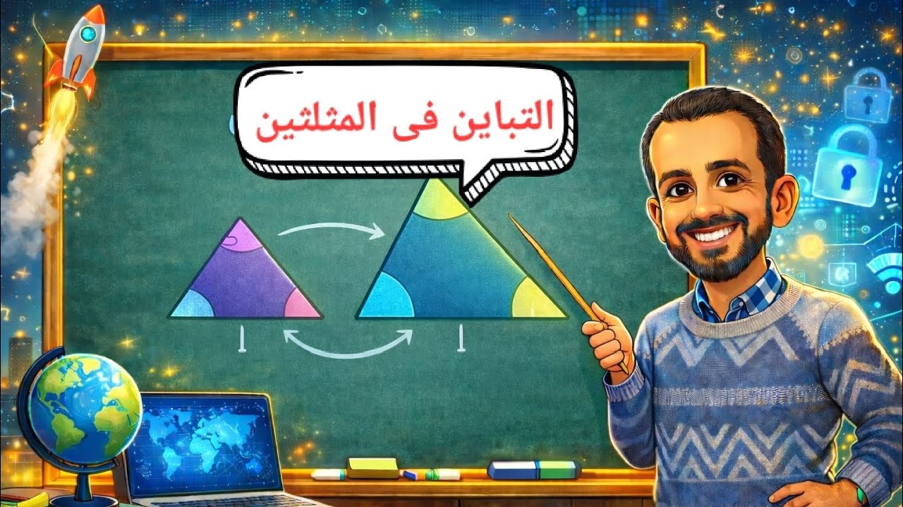 التباين في المثلثين #الصف_الثانى_الإعدادى #الحسن_عبدالمحسن 