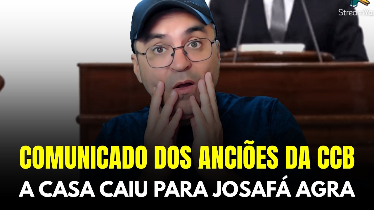 Comunicado dos anciões da CCB, a casa caiu para Josafá Agra