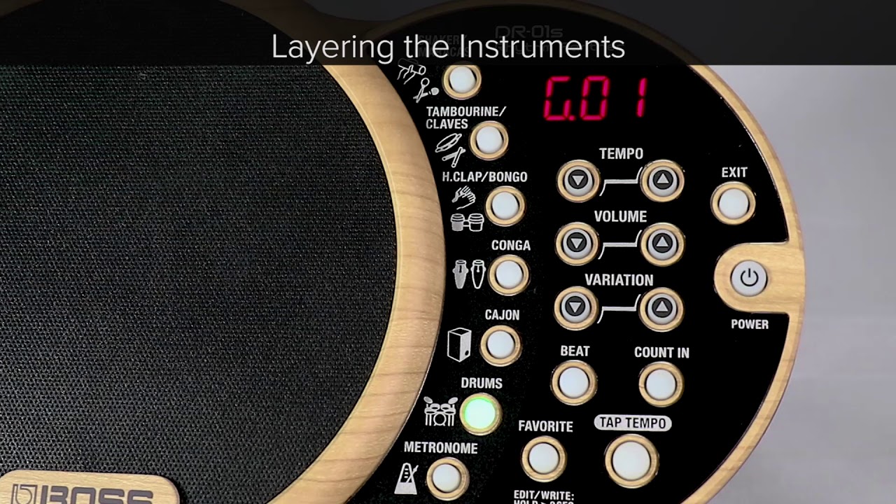 DR-01S Quick Start chapter1: How to Enjoy Playing Your Instrument Alongside a Rhythmic Backing