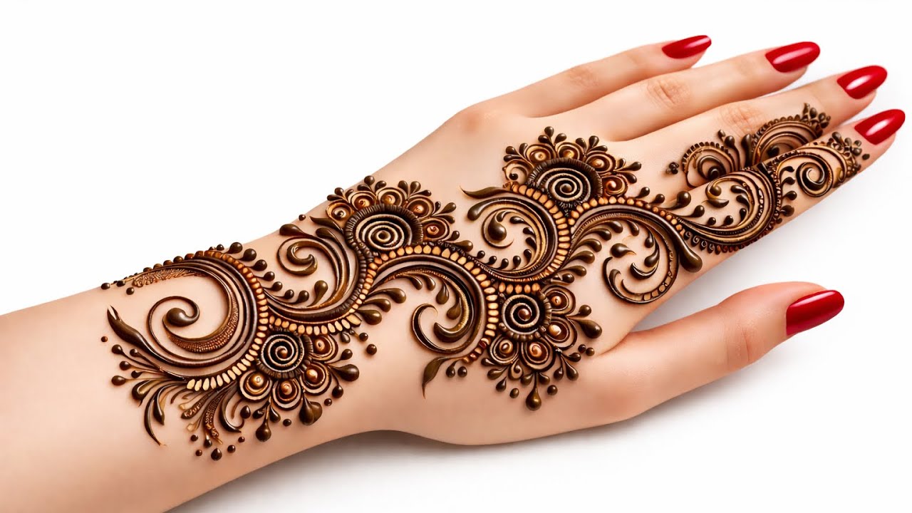 New Trending Eid Mehendi Design | Beginners Friendly Step by Step