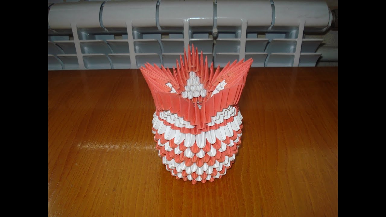 How to make a 3D origami  Vase #4