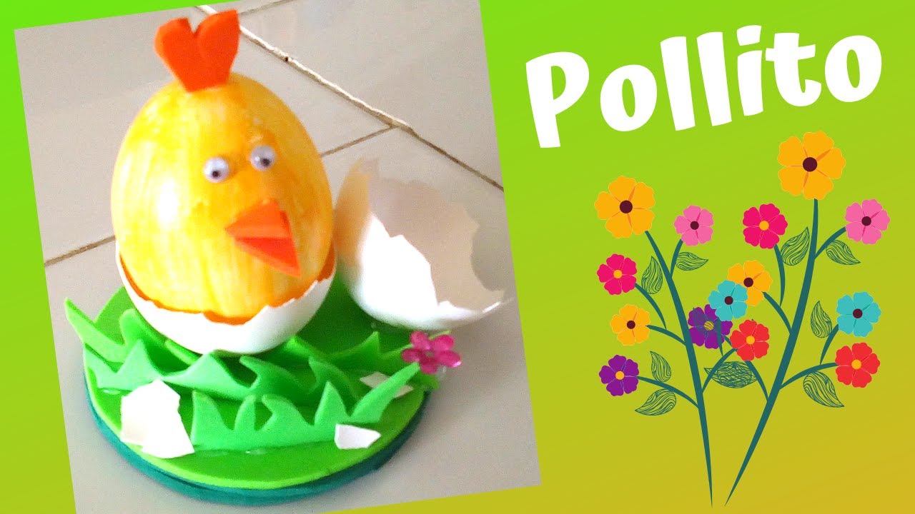 🌺🐥 IDEAS Huevos Decorados/POLLITO/cómo decorar huevos