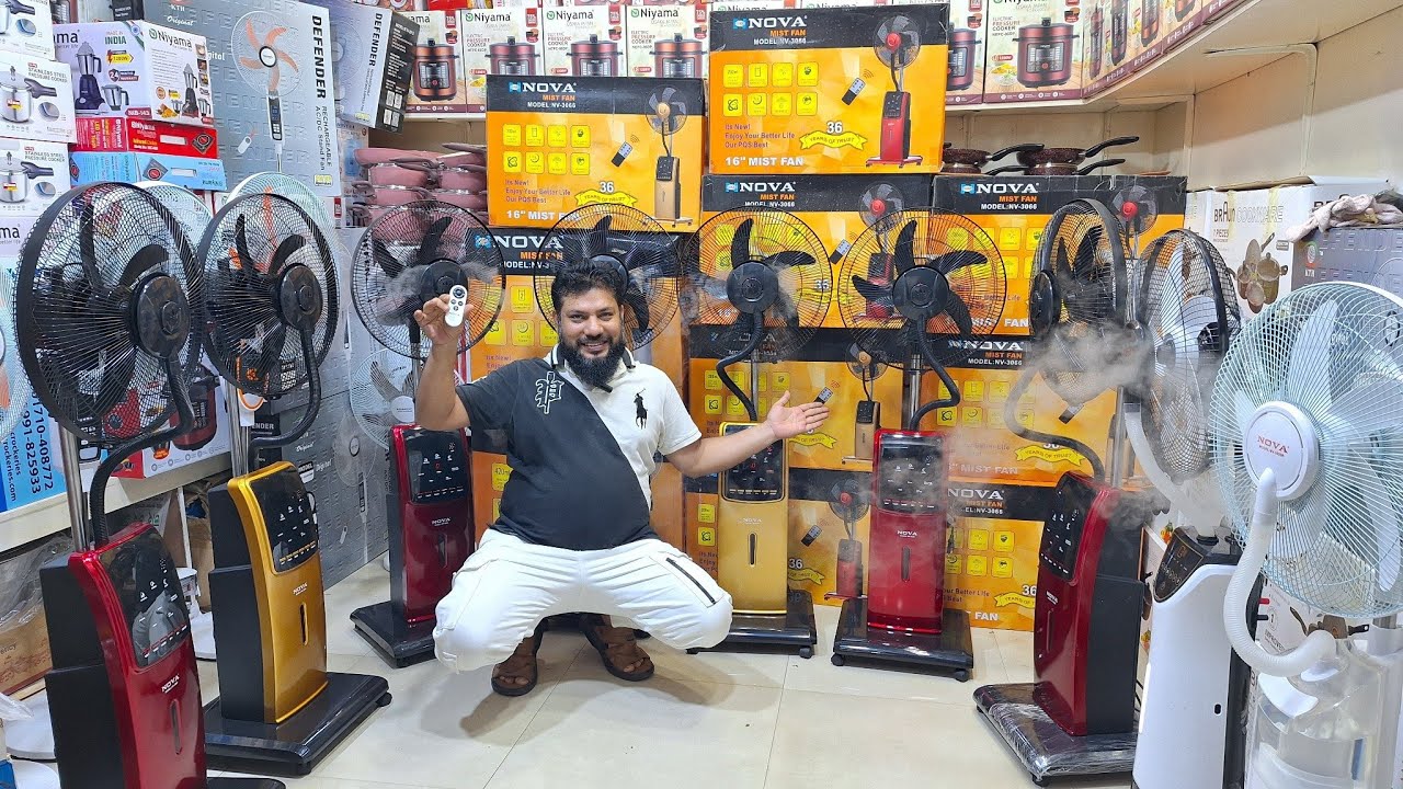 এই গরমে কিনুন AC/DC NOVA চার্জার MIST কুলিং ফ্যান। Charger fan price in bangladesh 2025