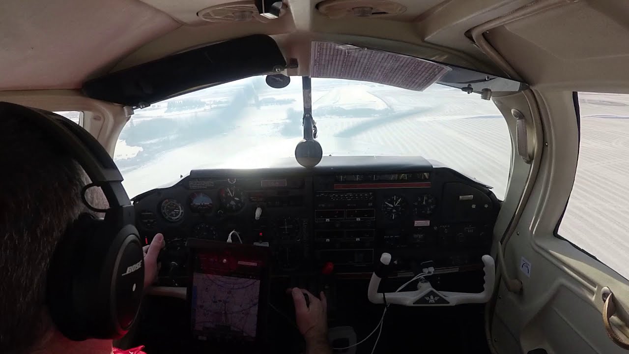Cockpit view landing Nov 11, 2019 Mooney M20F