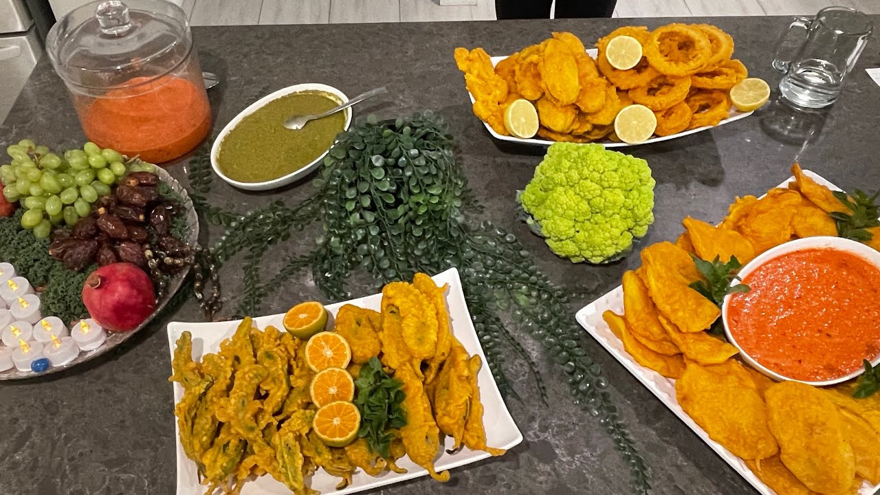 Afghani Homemade Pakora چند نوع مختلف پکوره خوشمزه افغانی برای افطاری