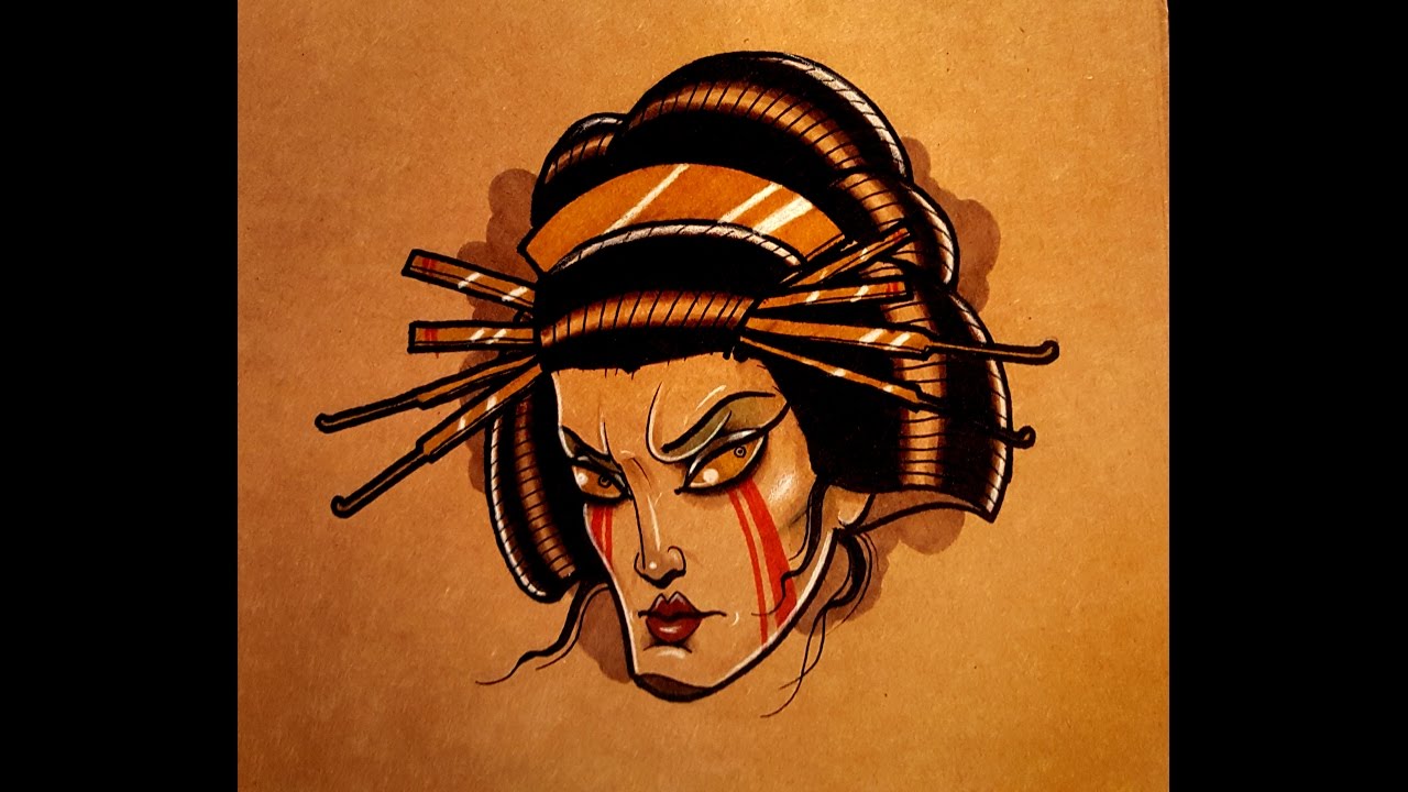 How to Draw a Geisha
