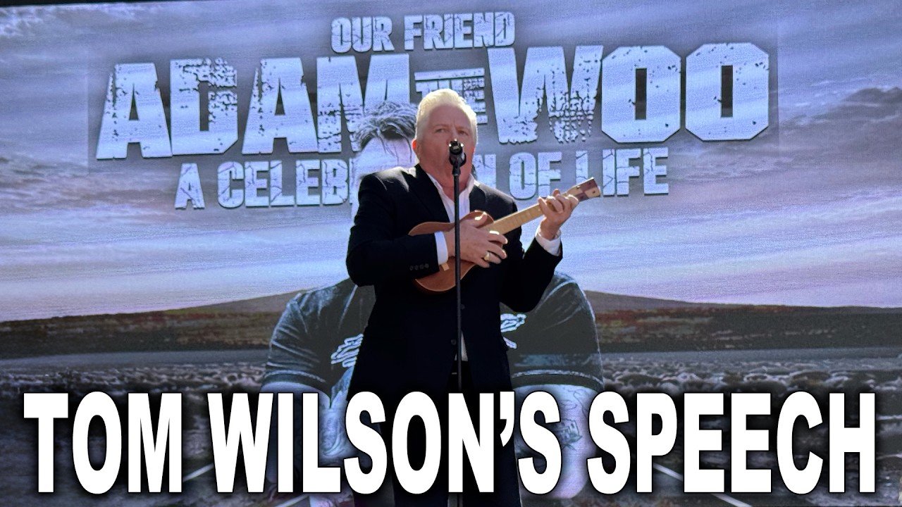 Tom Wilson's Very Funny Speech at Adam the Woo's Celebrating Adam's Life