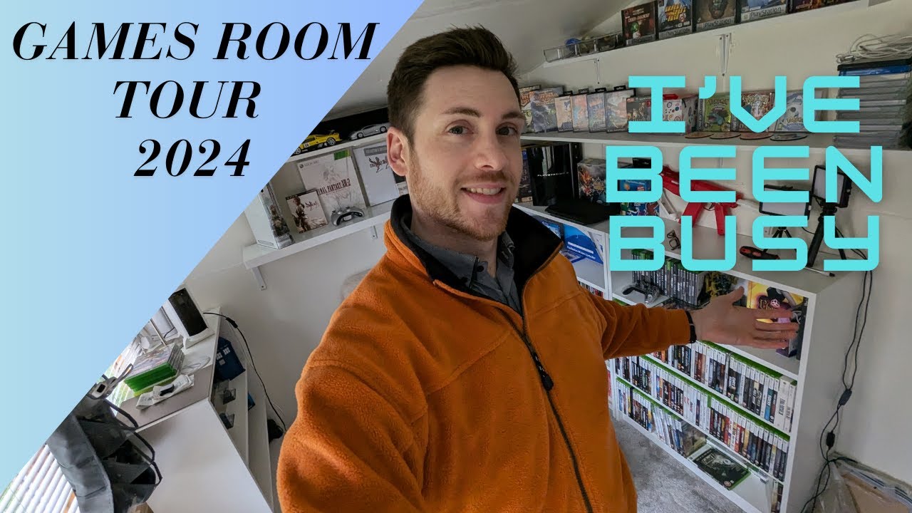 My Video Games Room Tour 2024 - Complete Overhaul