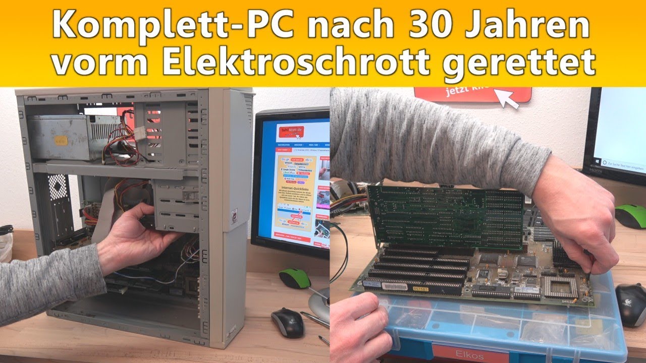 Komplett PC nach 30 Jahren vorm Elektroschrott gerettet