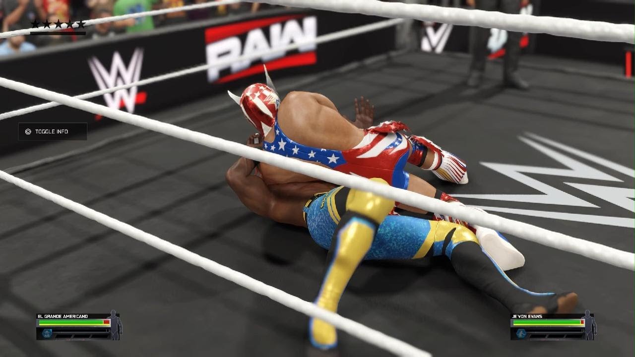 WWE 2K25 Je'von Evans vs El Grande Americano Raw 1/12/26