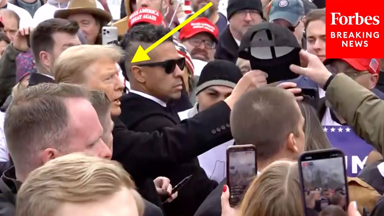 WATCH: Trump Goes Into Crowd Of New Hampshire Supporters, Signs Hats, And Snaps Pics | Primary Day