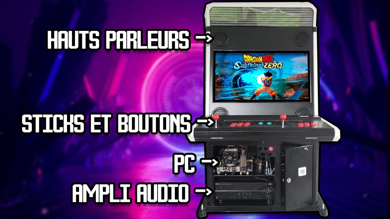 Améliorations de ma borne d'arcade VEWLIX : Boutons, sticks, pc et haut parleurs !