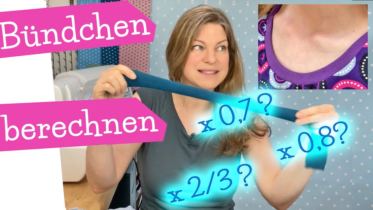 Bündchen berechnen | immer passende Länge Halsbündchen berechnen | Nähen lernen mit mommymade