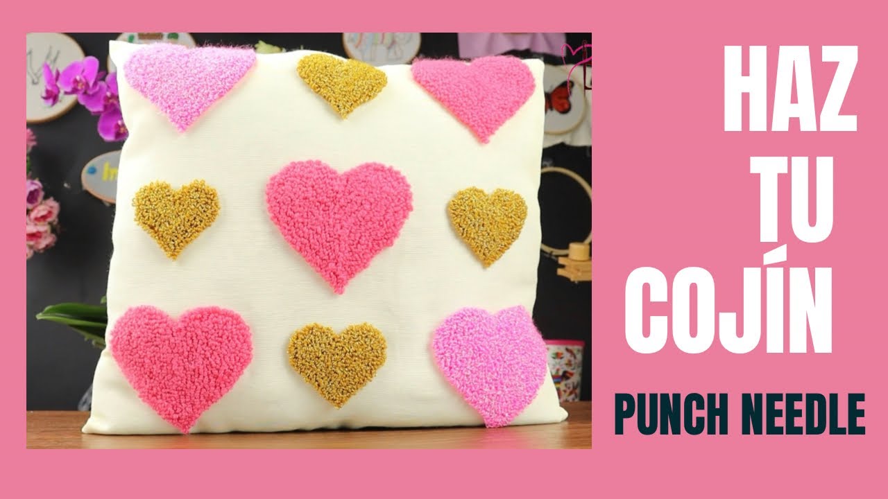 EMBROIDERY PUNCH NEEDLE | HAZ TU COJÍN CON AGUJA MÁGICA BORDADO A MANO
