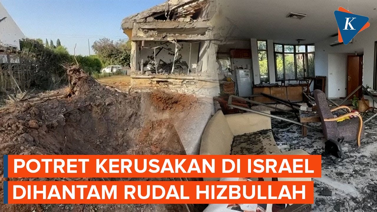 Penampakan Kerusakan di Israel Utara akibat Serangan Rudal Hizbullah