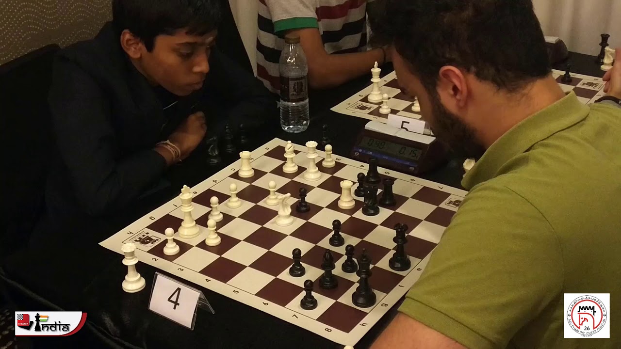 Praggnanandhaa (2579) vs Tabatabaei (2528) | Abu Dhabi Blitz 2019