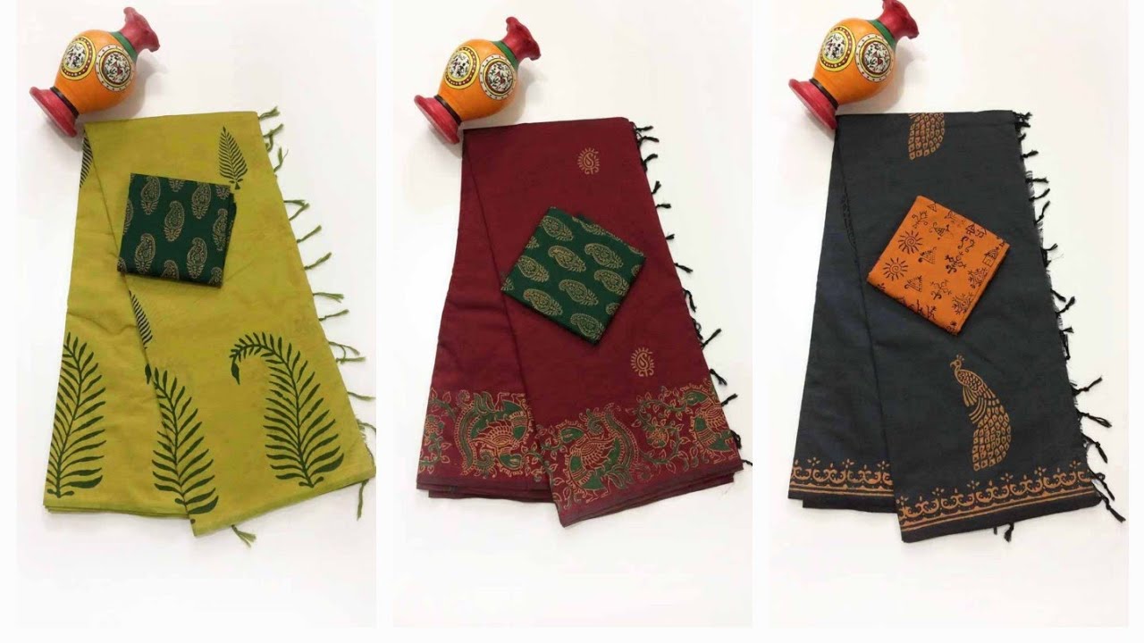 Southcottonmix Sarees #printedsarees #officewear #padmavathisarees