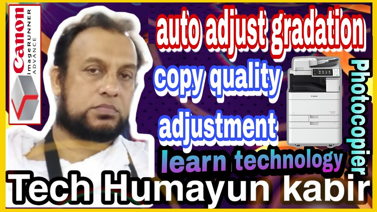 Canon advance auto adjust gradation or copy quality adjustment 5550i 5560i 5535i #canon #subscribe