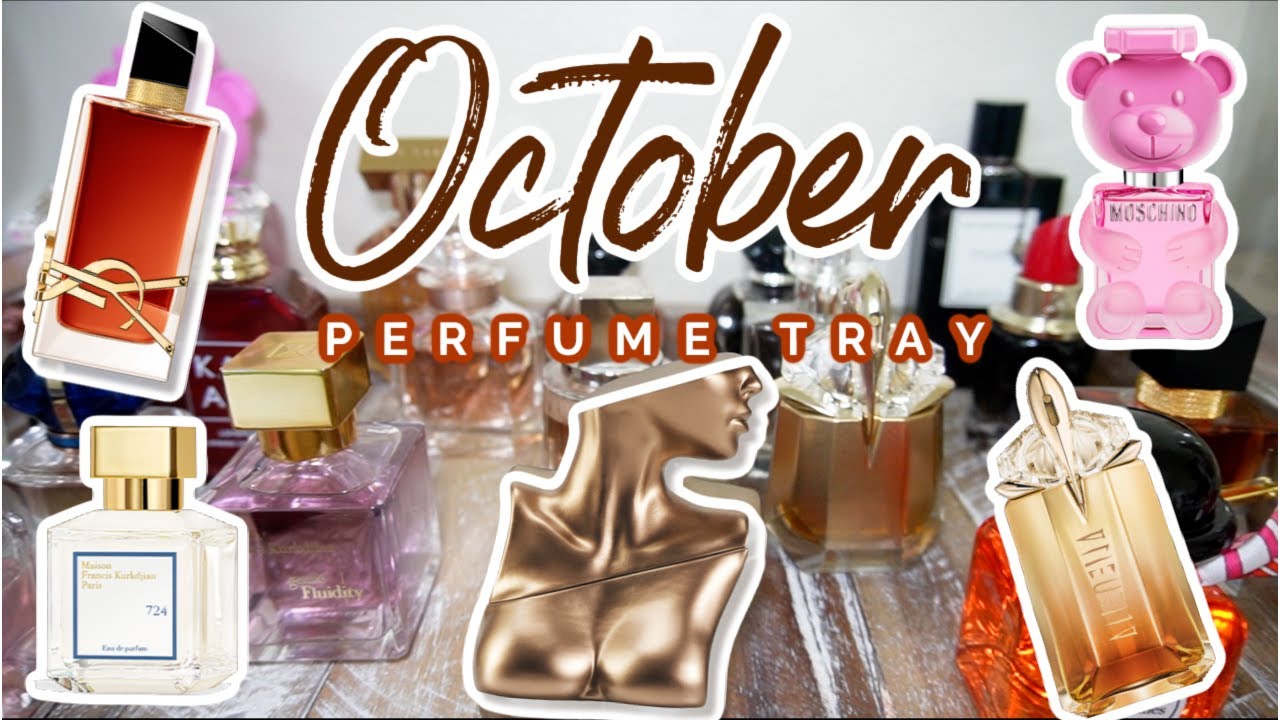 OCTOBER PERFUME TRAY 2022 | PERFUMES I WILL BE WEARING THIS MONTH! | MY PERFUME COLLECTION