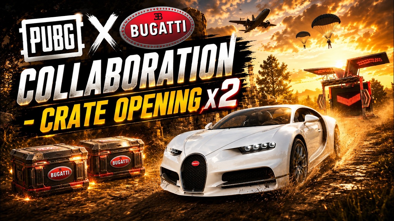 PUBG x Bugatti COLLABORATION - CRATE OPENING x2