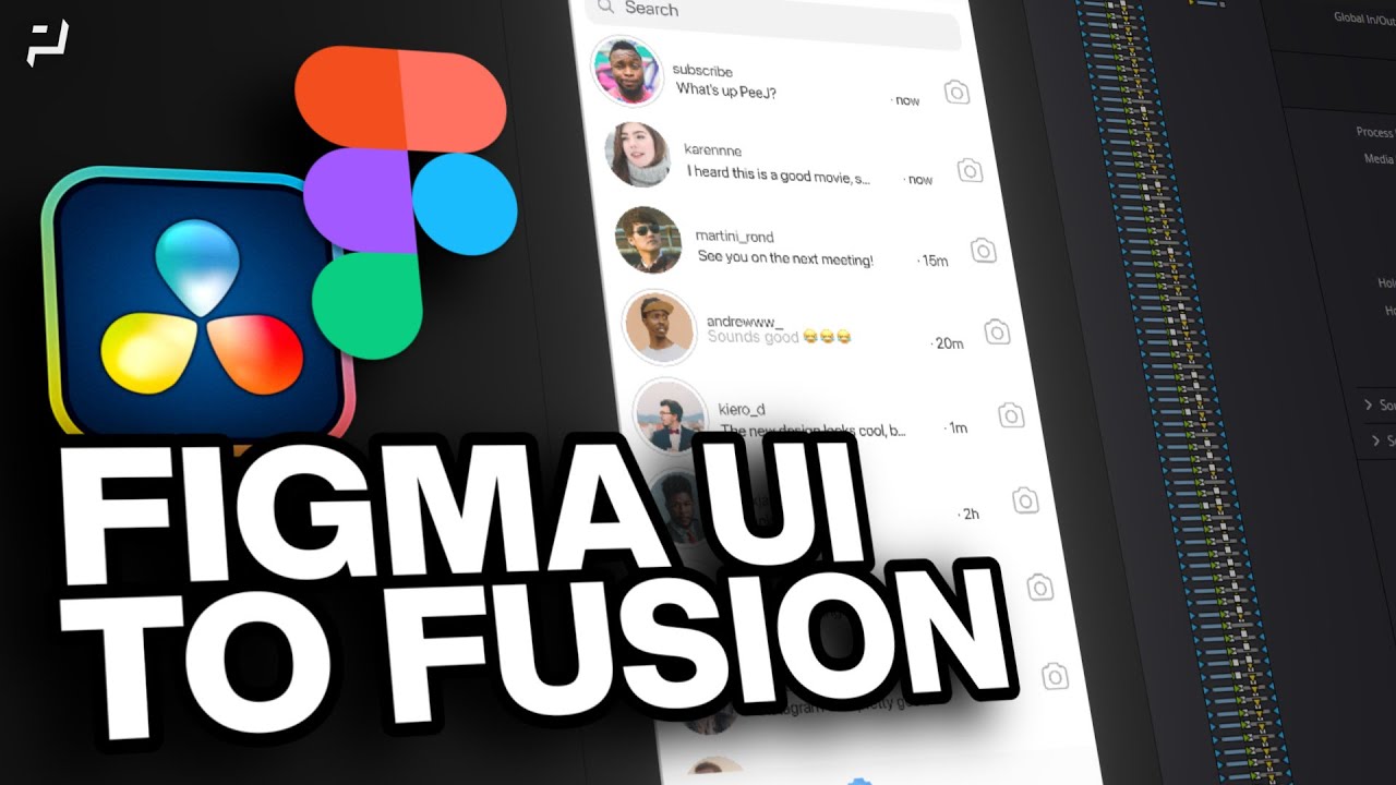 DaVinci Resolve | Импорт дизайнов пользовательского интерфейса Figma в Fusion