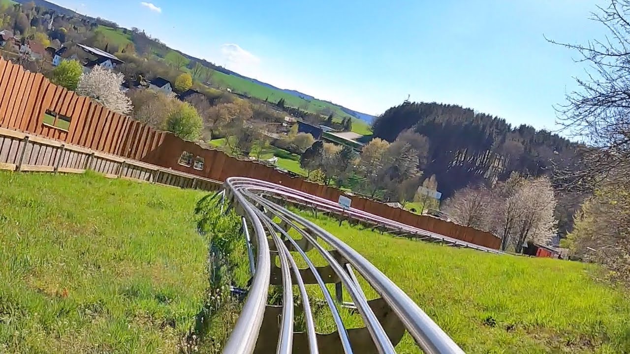 Alpine-Coaster-Bahn (Onride/POV) Video Gelenau 2023