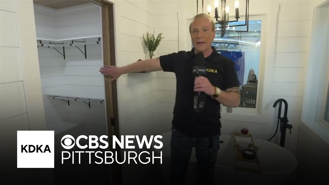 Walking through a modular home at Pittsburgh's Home and Garden Show