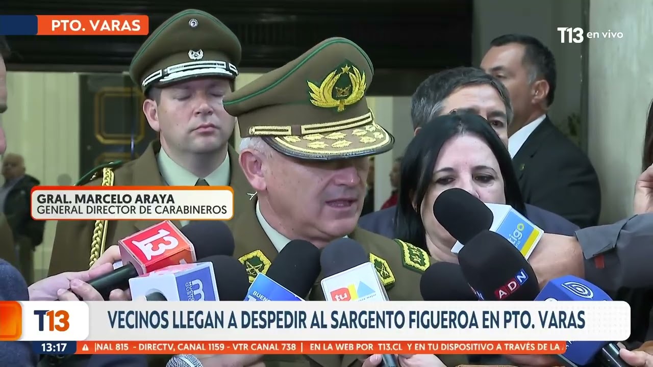 Vecinos despiden a sargento Figueroa en Puerto Varas