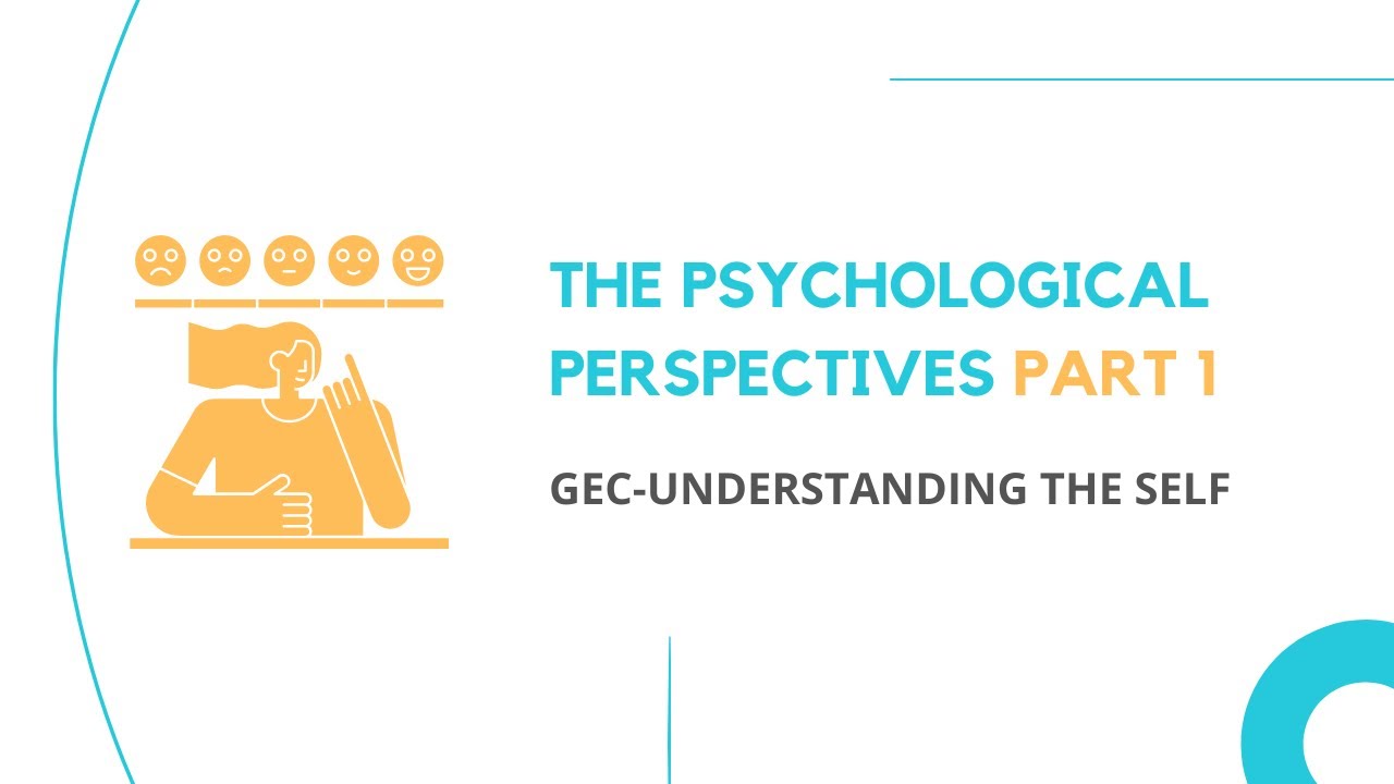 Part 1: Psychological Perspectives: Self as a Cognitive Construct | Understanding the Self | Cebu