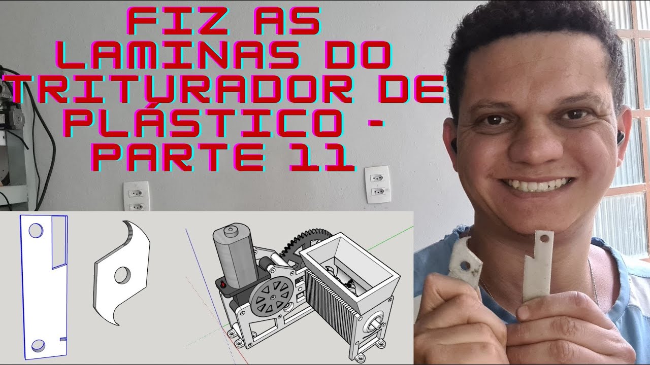 Fiz as laminas do triturador de plástico - Parte 11