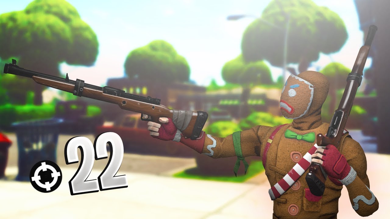 22 Kill Using Hunting Rifle Only!! (Fortnite Battle Royale)