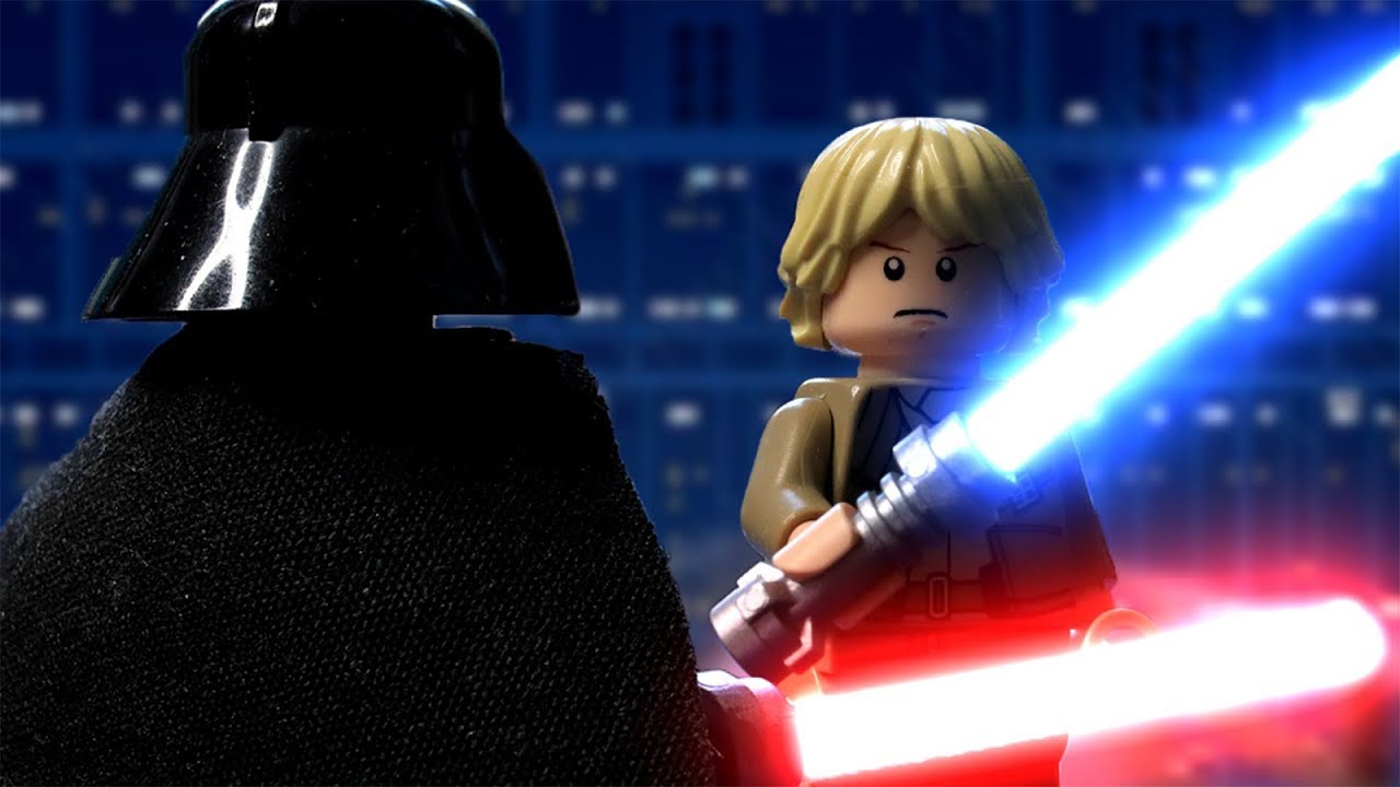 Brickfilm Люк против Дарта Вейдера | LEGO Star Wars покадровая съёмка | Я твой отец
