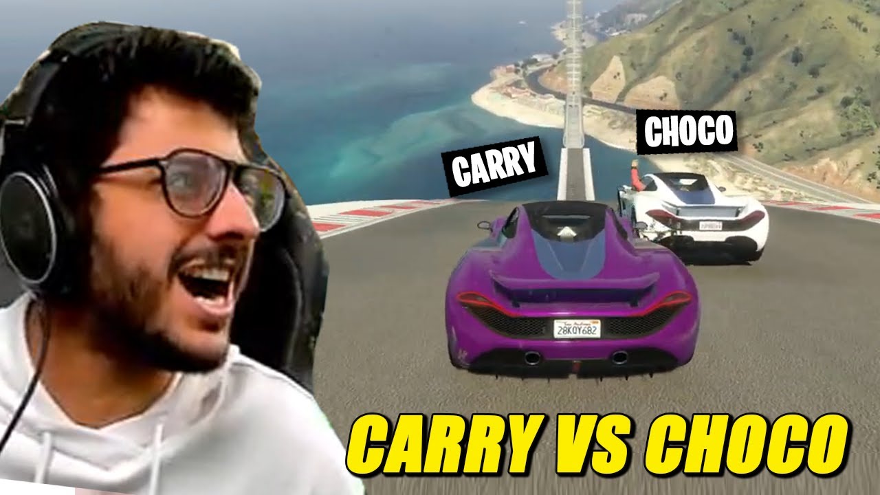 Carry Vs Choco GTA V Car Race | Carry Highlight