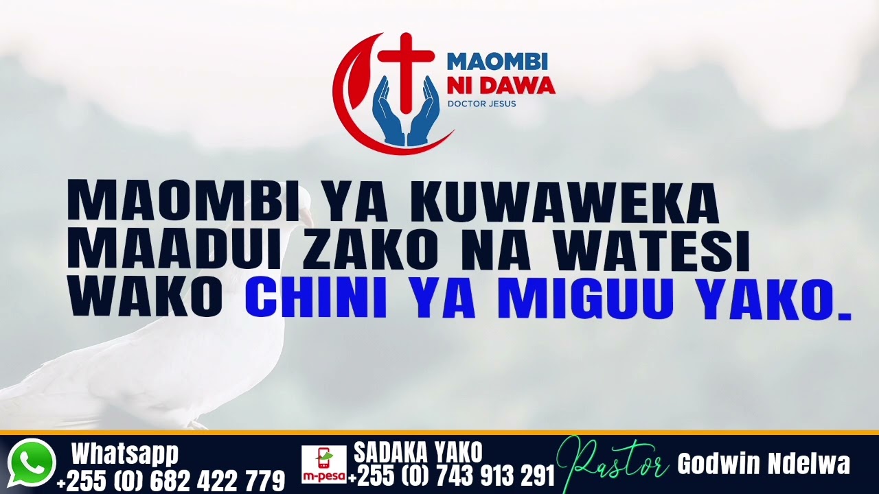 MAOMBI YA KUWAWEKA MAADUI ZAKO NA WATESI WAKO CHINI YA MIGUU YAKO, UKOMBOZI WA NYAYO  NA UREJESHO