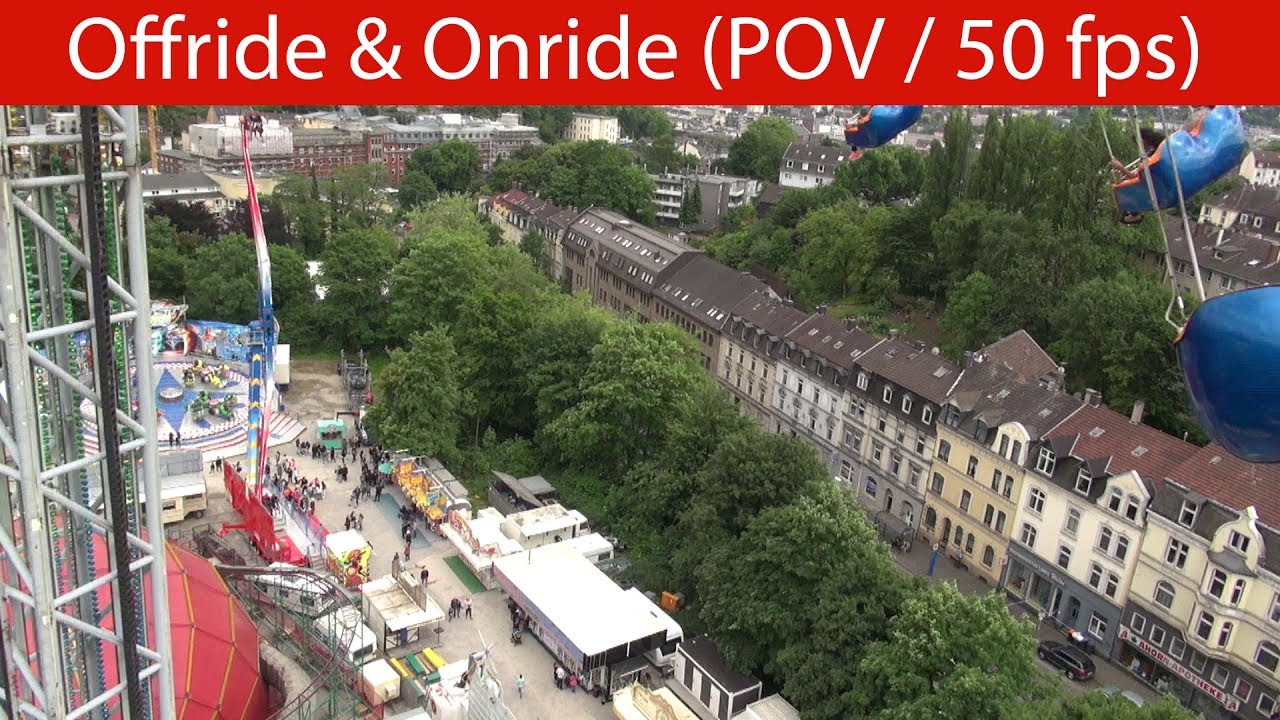 Sky Dance  (Peer Nülken) - Offride & Onride [POV / 50fps] - Wuppertaler MEGA Kirmes 2017