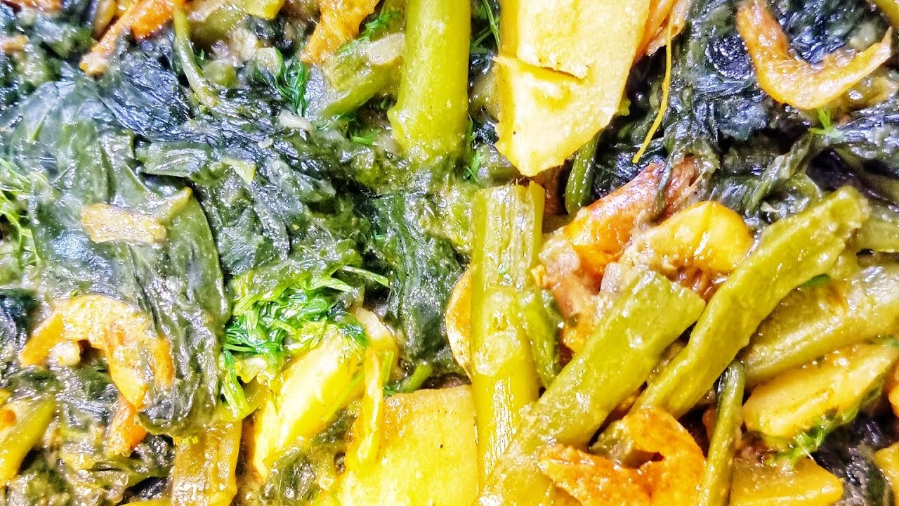 চিংড়ির শুটকি দিয়ে পুঁই শাক রেসিপি।।চিংড়ির পুঁইশাক আলুর রান্না।Chingri shutki pui shak recipe। 😍🥰😋