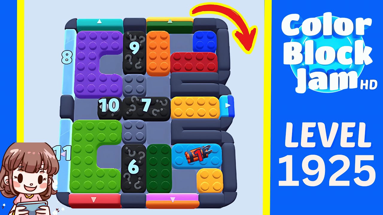 Color Block Jam Level 1018 (1925) Solution Walkthrough