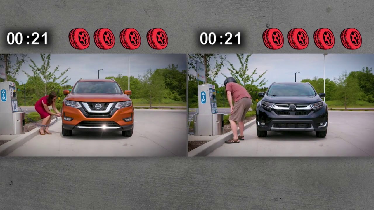 Nissan Easy-Fill Tire Alert system Demonstration