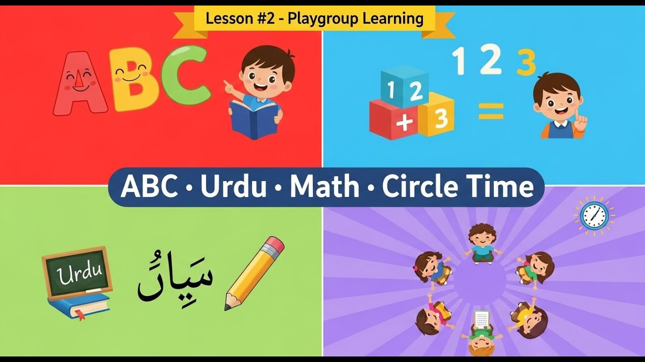 Pre-School Short Course For Play Group |Learning videos for parents/Teachers & Kids |Lesson # 2