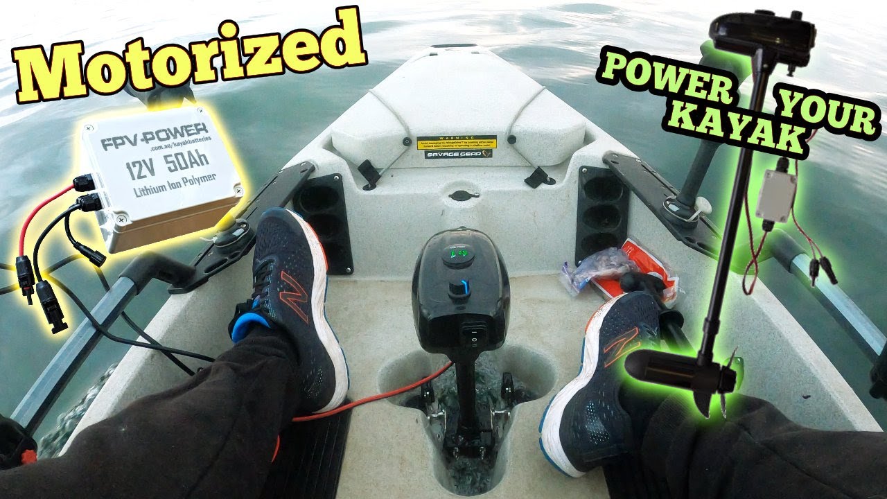 POWER your KAYAK with an ELECTRIC TROLLING MOTOR KIT !!